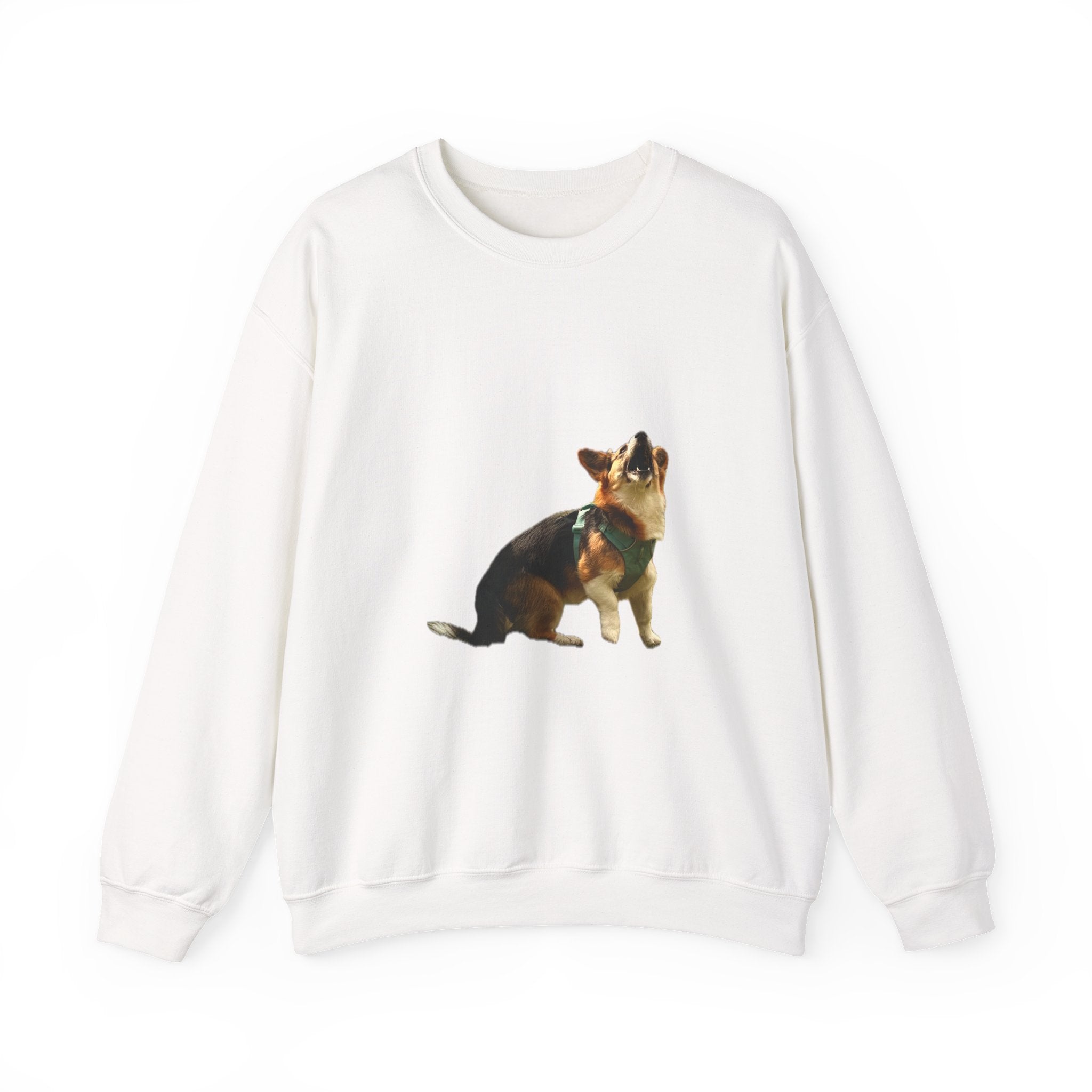 Good Boy Energy Corgi Sweatshirt – Howling Tricolor Crewneck
