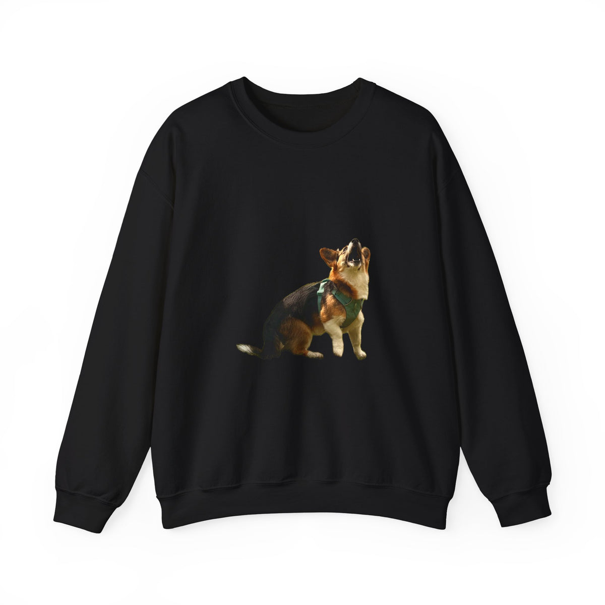 Good Boy Energy Corgi Sweatshirt – Howling Tricolor Crewneck