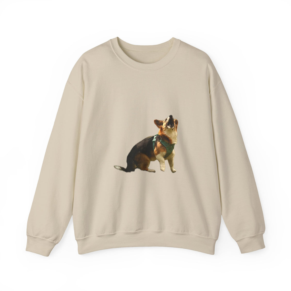 Good Boy Energy Corgi Sweatshirt – Howling Tricolor Crewneck