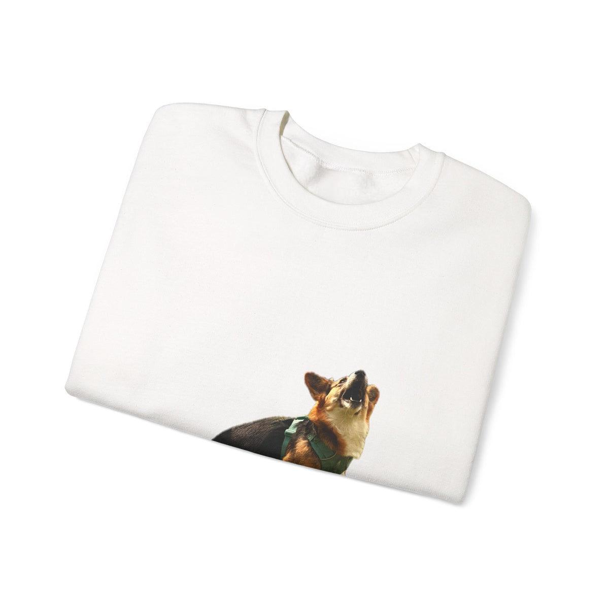 Good Boy Energy Corgi Sweatshirt – Howling Tricolor Crewneck